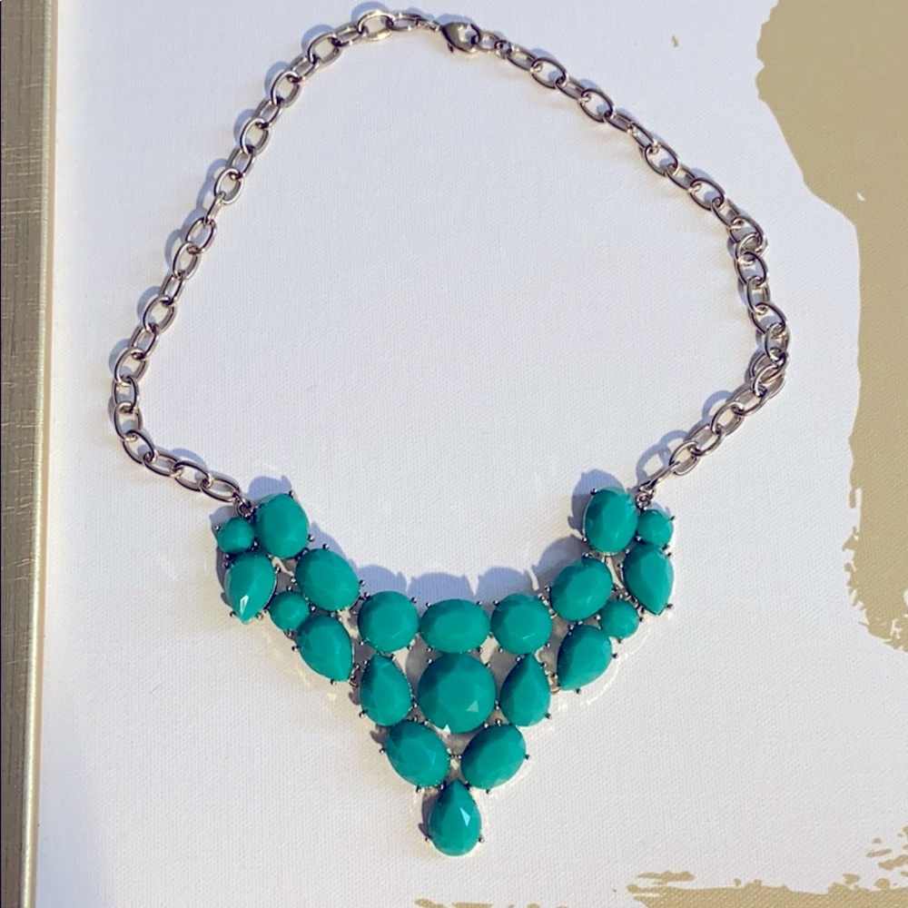 Emerald statement necklace